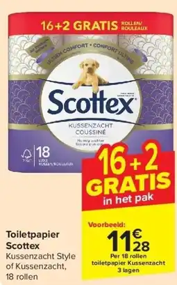 Carrefour Toiletpapier Scottex aanbieding