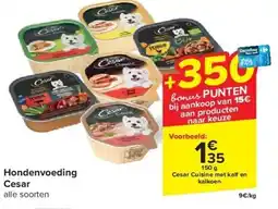 Carrefour Hondenvoeding Cesar aanbieding