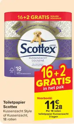Carrefour Market Scottex Toiletpapier aanbieding