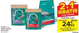 Carrefour Market Purina One Honden- en kattenvoeding aanbieding