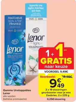 Carrefour Market Lenor Gamma Unstoppables aanbieding