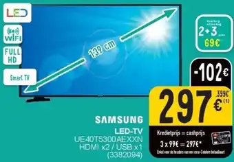 Cora SAMSUNG LED-TV UE40T5300AEXXN aanbieding