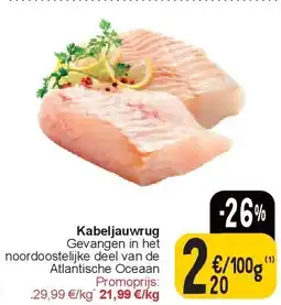 Cora Kabeljauwrug aanbieding