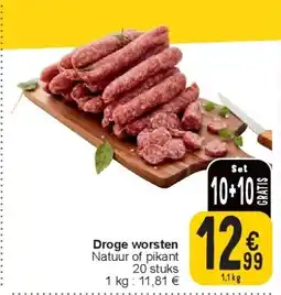 Cora Droge worsten aanbieding