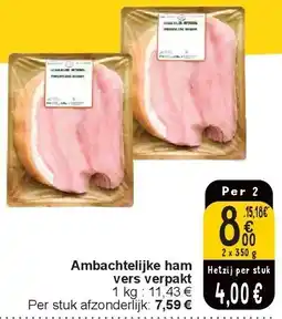 Cora Ambachtelijke ham vers verpakt aanbieding