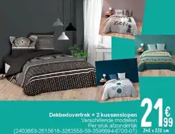 Cora Dekbedovertrek + 2 kussenslopen aanbieding