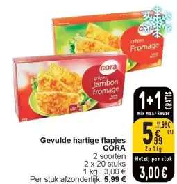 Cora Gevulde hartige fl apjes CORA aanbieding