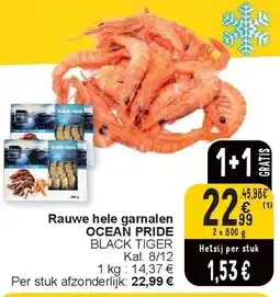 Cora Rauwe hele garnalen OCEAN PRIDE aanbieding