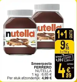 Cora Smeerpasta FERRERO aanbieding