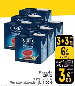 Cora Passata CIRIO aanbieding