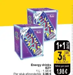 Cora Energy drinks EZY aanbieding