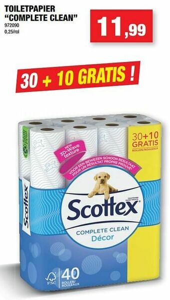 Hubo Toiletpapier complete clean aanbieding
