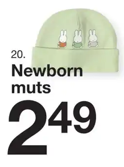 Zeeman Newborn muts aanbieding