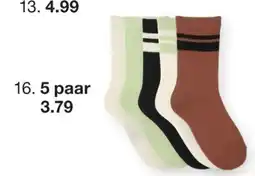Zeeman Sokken Maat 23-38 aanbieding