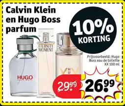 Kruidvat Calvin Klein en Hugo Boss parfum aanbieding
