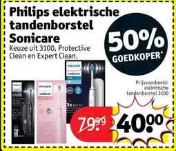 Kruidvat Philips elektrische tandenborstel Sonicare aanbieding