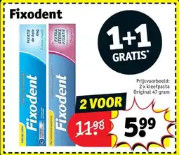Kruidvat Fixodent aanbieding