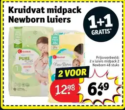 Kruidvat Kruidvat midpack Newborn luiers aanbieding