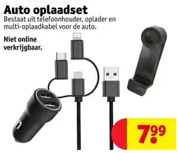Kruidvat Auto oplaadset aanbieding
