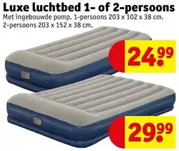 Kruidvat Luxe luchtbed 1- of 2-persoons aanbieding