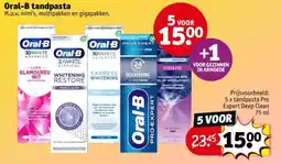 Kruidvat Oral-B tandpasta aanbieding