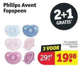 Kruidvat Philips Avent fopspeen aanbieding