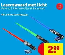 Kruidvat Laserzwaard met licht aanbieding