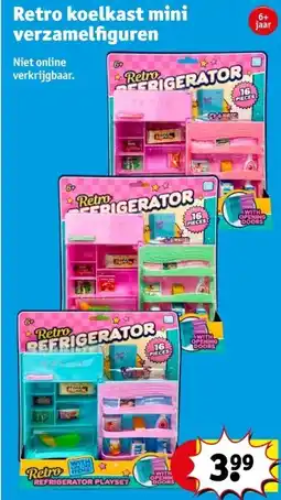 Kruidvat Retro koelkast mini verzamelfiguren aanbieding