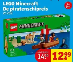 Kruidvat LEGO Minecraft De piratenschipreis aanbieding