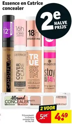 Kruidvat Essence en Catrice concealer aanbieding