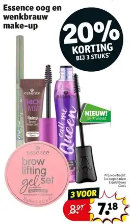 Kruidvat Essence oog en wenkbrauw make-up aanbieding