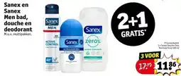 Kruidvat Sanex en Sanex Men bad, douche en deodorant aanbieding