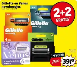 Kruidvat Gillette en Venus navulmesjes aanbieding