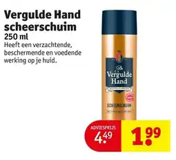 Kruidvat Vergulde Hand scheerschuim aanbieding