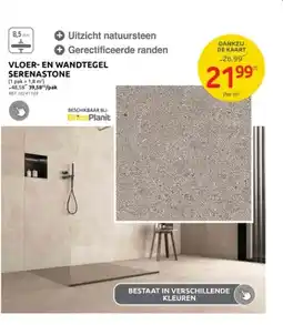 Brico VLOER- EN WANDTEGEL SERENASTONE (1 pak-1,8 m²) aanbieding