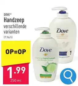 ALDI DOVE Handzeep 250ml aanbieding