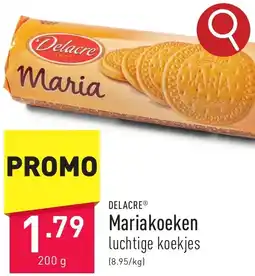 ALDI DELACRE Mariakoeken 200g aanbieding