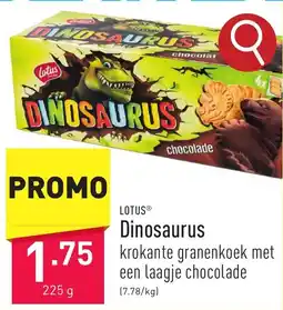 ALDI LOTUS Dinosaurus 225g aanbieding