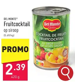 ALDI DEL MONTE Fruitcocktail 420g aanbieding