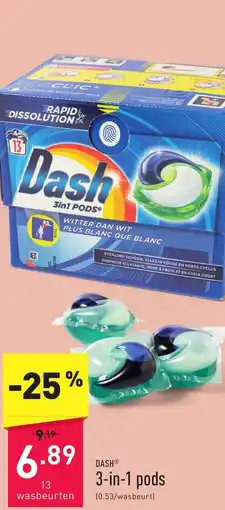ALDI DASH 3-in-1 pods aanbieding