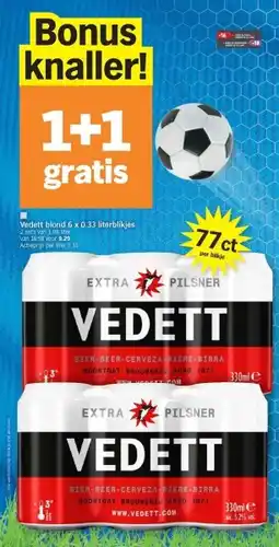 Vedett blond 6 x 0.33 literblikjes
