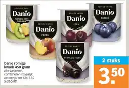 Albert Heijn Danio romige kwark 450 gram aanbieding