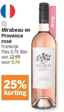Albert Heijn Mirabeau en Provence rosé aanbieding