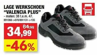 Hubo Lage werkschoen valencia plus aanbieding