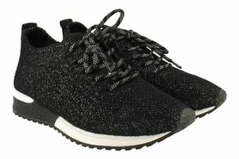 Berca Shoes La Strada Sneaker Laag Dames Trend Glitter - Zwart aanbieding