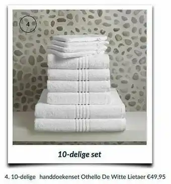MyComfort24 10-delige handdoekenset othello de witte lietaer aanbieding