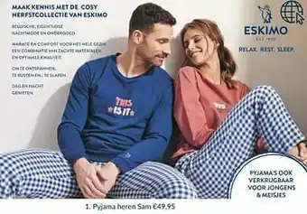 Pyjama heren sam