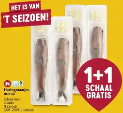Delhaize Haringmaatjes met ui aanbieding