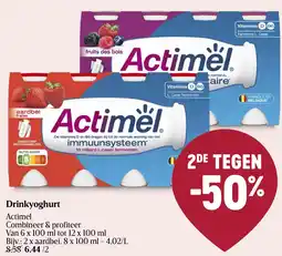 Delhaize Actimel Drinkyoghurt aanbieding