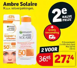 Kruidvat Ambre Solaire aanbieding